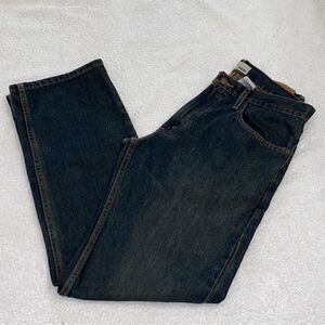 Levi's Men's Straight Dark Wash Jeans.